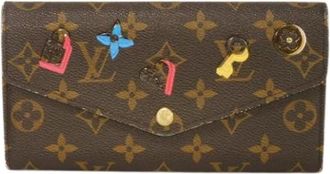 Louis Vuitton Pre-owned Wallets, female, Brown, Size: ONE SIZE Pre-owned Portefeuille Sarah Monogram Long Wallet
