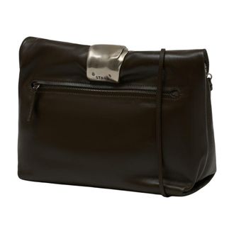Staud Womens Clutch Brown Calfskin