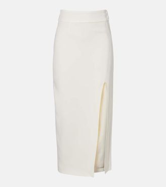 Victoria Beckham Twill midi skirt