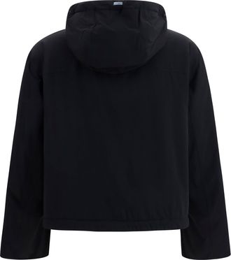 Herno Womens Hooded Down Jacket Nero Coat