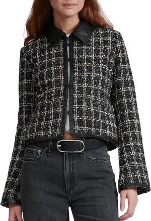 Rag & Bone Eloise Blazer In Black Plaid