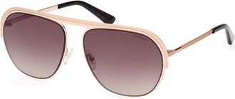 Guess GU5226 32F Mens Sunglasses Gold Size 59