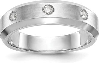 Diamond2Deal 14k Gold Lab Grown Diamond Wedding Band Ring 0.16Ct Clarity- VS Color- D-E