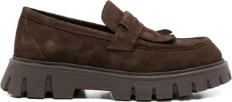 Sergio Moretti Loafers - Dames - Loafers - Bruin - 40 EU - Leer - Schoenen
