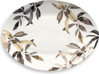 TarHong Bali Leaves Melamine Oval Platter in White Multi at Nordstrom Rack