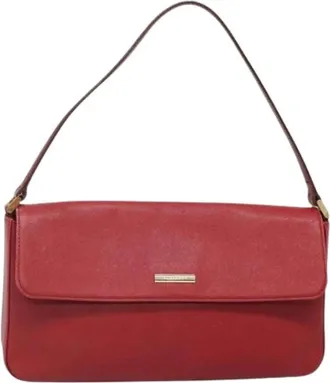 Burberry Pre-owned Shoulder Bags, female, Red, Size: ONE SIZE Pre-owned Vintage Shoulder Bag