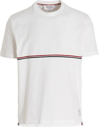 Thom Browne White Crew Neck T-Shirt