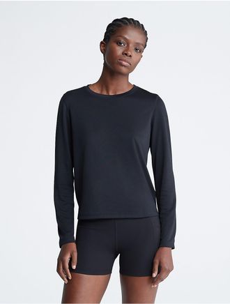 Calvin Klein Womens Performance Tech Pique T-Shirt - Black - XL