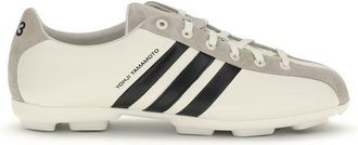 Yohji Yamamoto White Calf Leather Bos Taurus Athletic Mens Sneakers