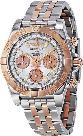 Breitling Pre-owned Breitling Chronomat Chronograph Automatic Mother of Pearl Dial Mens Watch CB014012-A722-378C