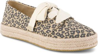 Toms Carolina Lace Up Katoenen Dames Havermout Espadrilles