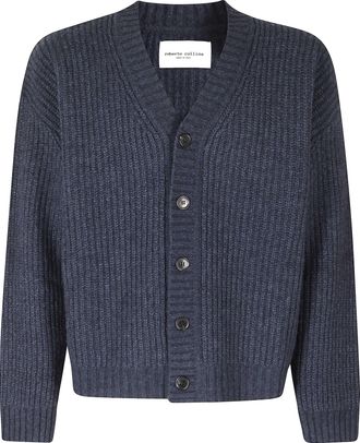 Roberto Collina Cornrow Stitch Oversized Wool Cardigan