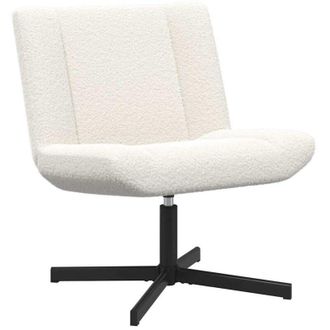 vidaXL Vidaxl - Silla Giratoria Crema 63 X 75 X 76 Cm Tela