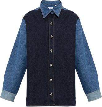 Off-white Denim Shirt - Dames - Spijkeroverhemden - Blauw - S - Denim - Overhemden