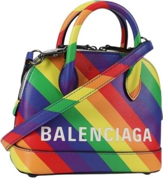 Balenciaga Pre-owned Vintage Handtas - Dames - Vintage Mini Tas - Veelkleurig - ONE Size - Leer - Vintage