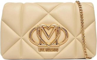 Love Moschino Gewatteerde Crossbodytas - Dames - Schoudertassen - Beige - ONE Size - Leer - Tassen