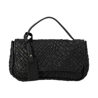 PLINIO VISONA Dream Handtas - Dames - Tassen - Zwart - Maat: ONE Size Leer