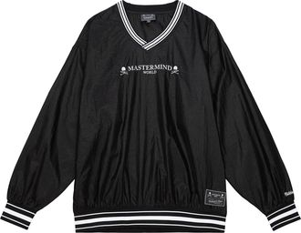 Mitchell & Ness x Mastermind Nylon Pullover Sweatshirt Black TVNC5243-CLBYYPPPBLCK