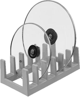 No Brand Estante Para Platos Con 6 Compartimentos, Caja De Almacenamiento Vertical Para Utensilios De Cocina, Tapas De Ollas Y Vajilla, Gris, 28159.2, Pp