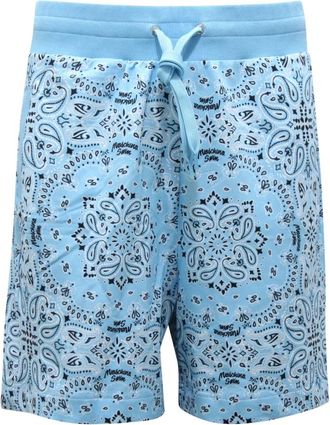 Moschino Bermuda Short Zwemkleding - Heren - Korte Broeken - Blauw - XL - Katoen - Korte Broeken