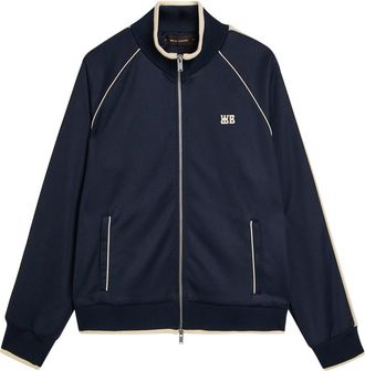 Wales Bonner Wales Bonner Motion Logo-embroidered Jersey Track Jacket - Navy - M