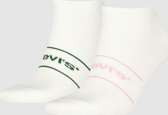 Levi's Low Cut Sport Socks 2 pack - Hombre - 43 - Multicolor / White/Green/Pink