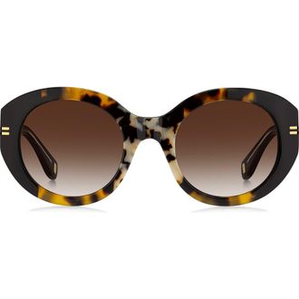 Marc Jacobs 51mm Gradient Oval Sunglasses in Havana/Brown Sf at Nordstrom Rack