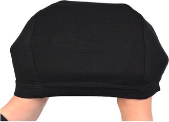 Generic Chemo Headwear Bamboo Wig Scalp Liner Scarf Soft Turban Cap Lightweight Alopecia Bandana Head Cover Beanie (Black Wig Skull Cap)