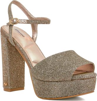 Dune London Womens Ladies Mayci - Suede Platform Open Toe Sandals - Bronze - Size UK 7