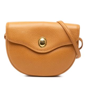 Dior Tweedehands Gevuld Leren Schoudertas