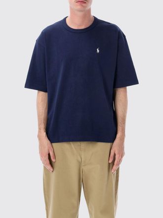 Polo Ralph Lauren Crewneck Cotton T-Shirt with Contrasting Embroidered Logo