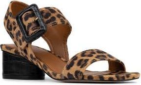 Donald J Pliner Oversize Buckle Slingback Sandal in Leopard at Nordstrom Rack, Size 9.5