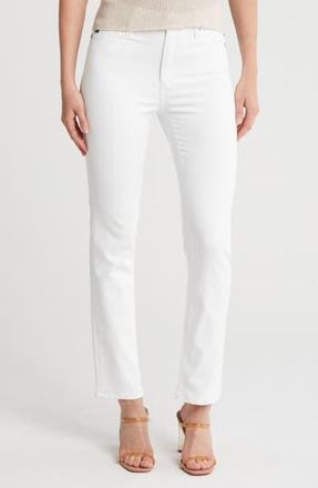 AG - Adriano Goldschmied Mari High Waist Slim Straight Leg Jeans in White at Nordstrom Rack, Size 24
