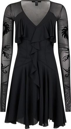 Diesel Minivestido con cuello en V - Dresses - Mujer - Negro - S