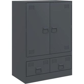 vidaXL Highboard Anthracite 67x39x95 cm Steel Vidaxl