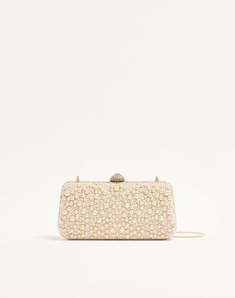 Valentino Garavani Valentino Garavani Carry Secrets minaudiere with pearls and rhinestones Wo