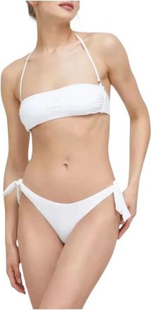 Trussardi Watercolor Logo Dames Zwemkleding - Dames - Bikinis - Wit - M - Polyester - Badmode