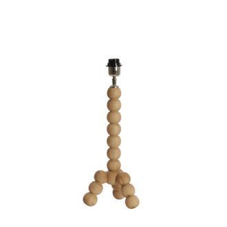 Light & Living L&aacute;mpara De Mesa - Veglio - Natural - Madera - &Oslash; - Light&living