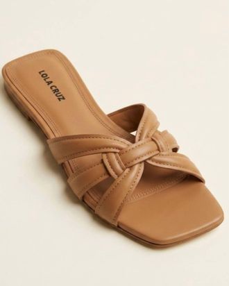 Lola Cruz Womens Grosella Sandal In Camel
