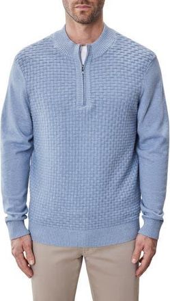 Robert Barakett Gellar Half Zip Sweater in Light Blue at Nordstrom Rack, Size Xx-Large