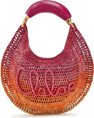 Chlo&eacute; Summer Banana Logo Raffia Shoulder bag - Multicoloured 1 - One Size
