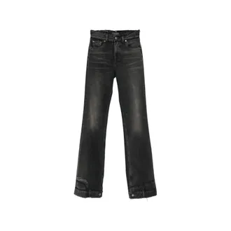Haikure Distressed-effect Raw-cut Jeans