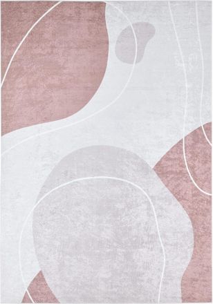 Nazar Rugs Alfombra moderna beige con dibujo abstracto 160x230
