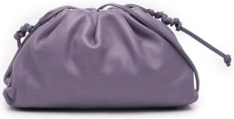 Bottega Veneta Pre-owned Clutches, female, Purple, Size: ONE SIZE Pre-owned Leather Pouch