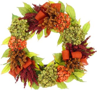 Creative Displays Inc. Handmade 23 Fall Hydrangea & Rose Wreath