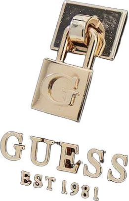 Guess Womens Shoulder Bag Coal Logo Polyurethane Shoulder-bags
