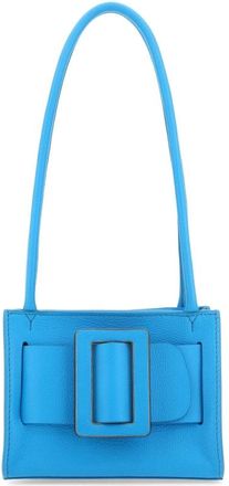 Boyy Light Blue Leather Bobby 18 Soft Shoulder Bag
