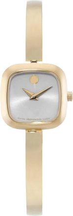 Movado Museum Quartz White Dial Ladies Watch 608058