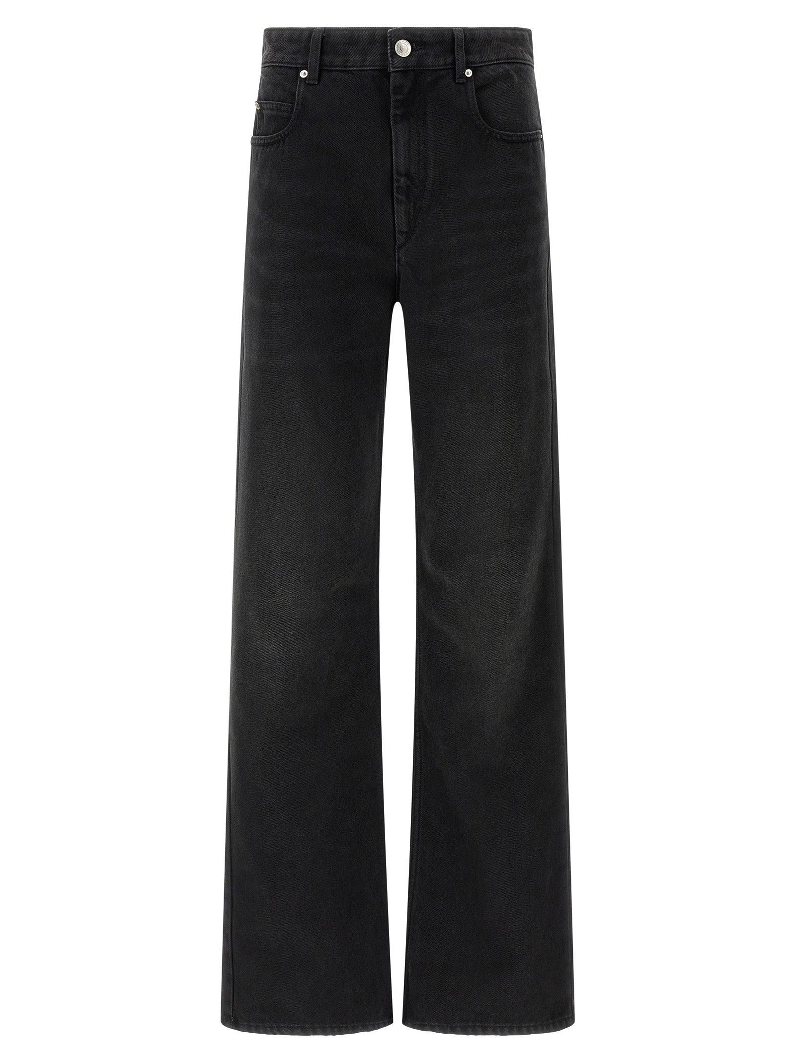 ボトムスその他 RE/DONE Black cropped trousers RE/DONE | Comfort Stretch High Rise Wide Leg Crop in Black Vein