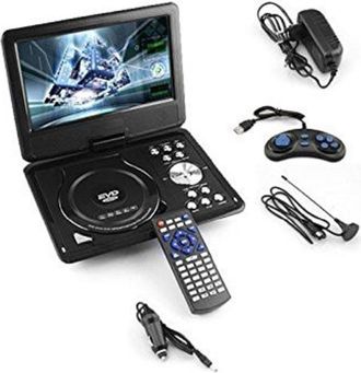 Trade Shop Trade Shop - Player Dvd Port&aacute;til 8.8 180 &deg; Lcd Hd Tft Dvx Video Cd Mp3 Mp4 3d Viaje En Coche